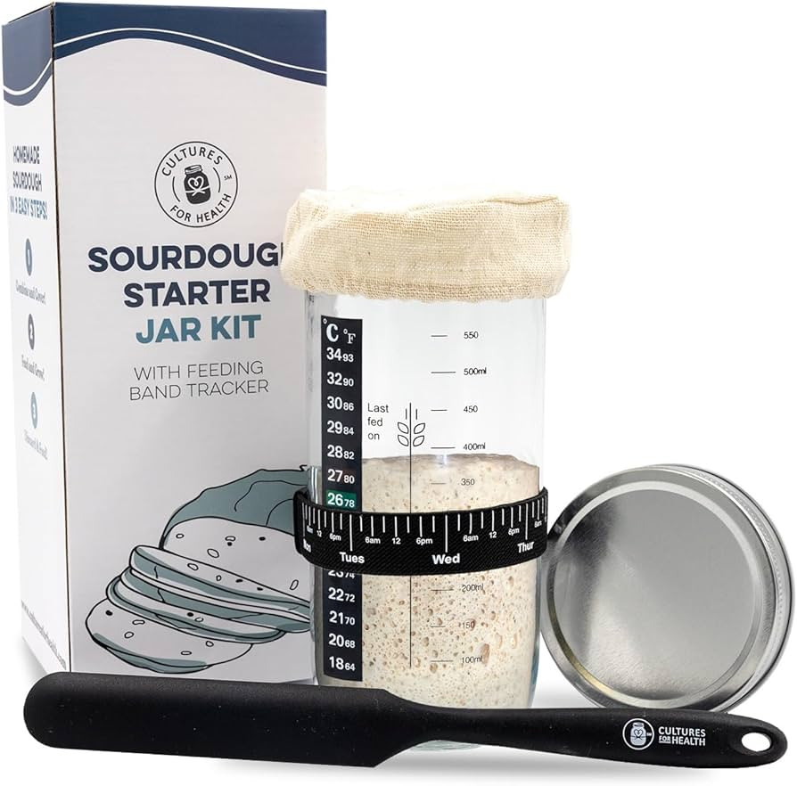 Cultures For Health Sourdough Starter Jar Kit | Easy DIY Breadmaking Kit for Sourdough Bread | Es... | Amazon (US)