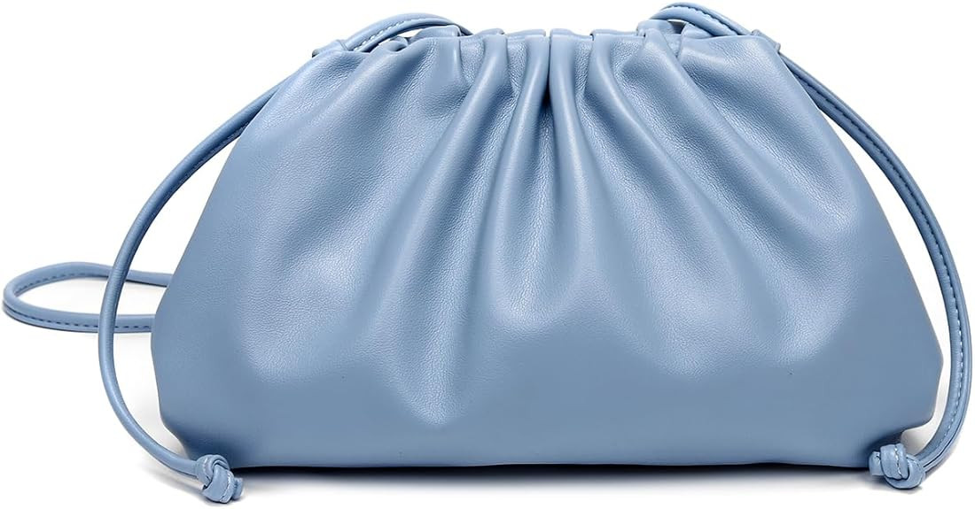 Dressy Pleated Vegan Leather Clutch Purse for Women Super Soft Cloud Dumpling Clutch Bag PU Eveni... | Amazon (US)