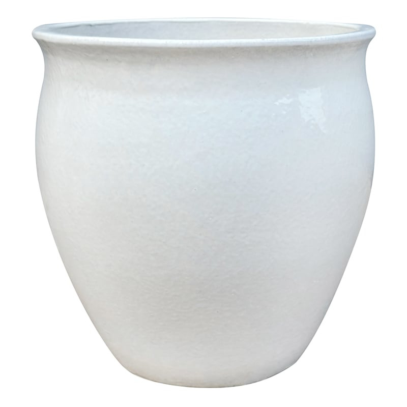 White Flare Planter, Large | At Home