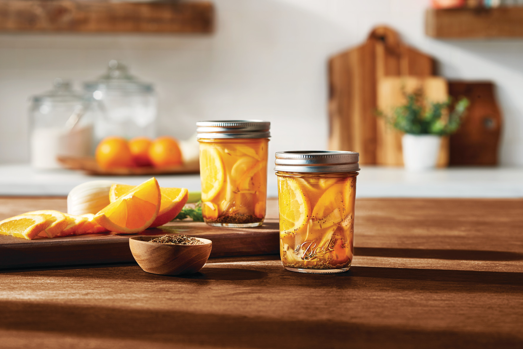 Ball Glass Mason Jar w/ Lid & Band, Regular Mouth, 8 Ounces, 12 Count | Walmart (US)