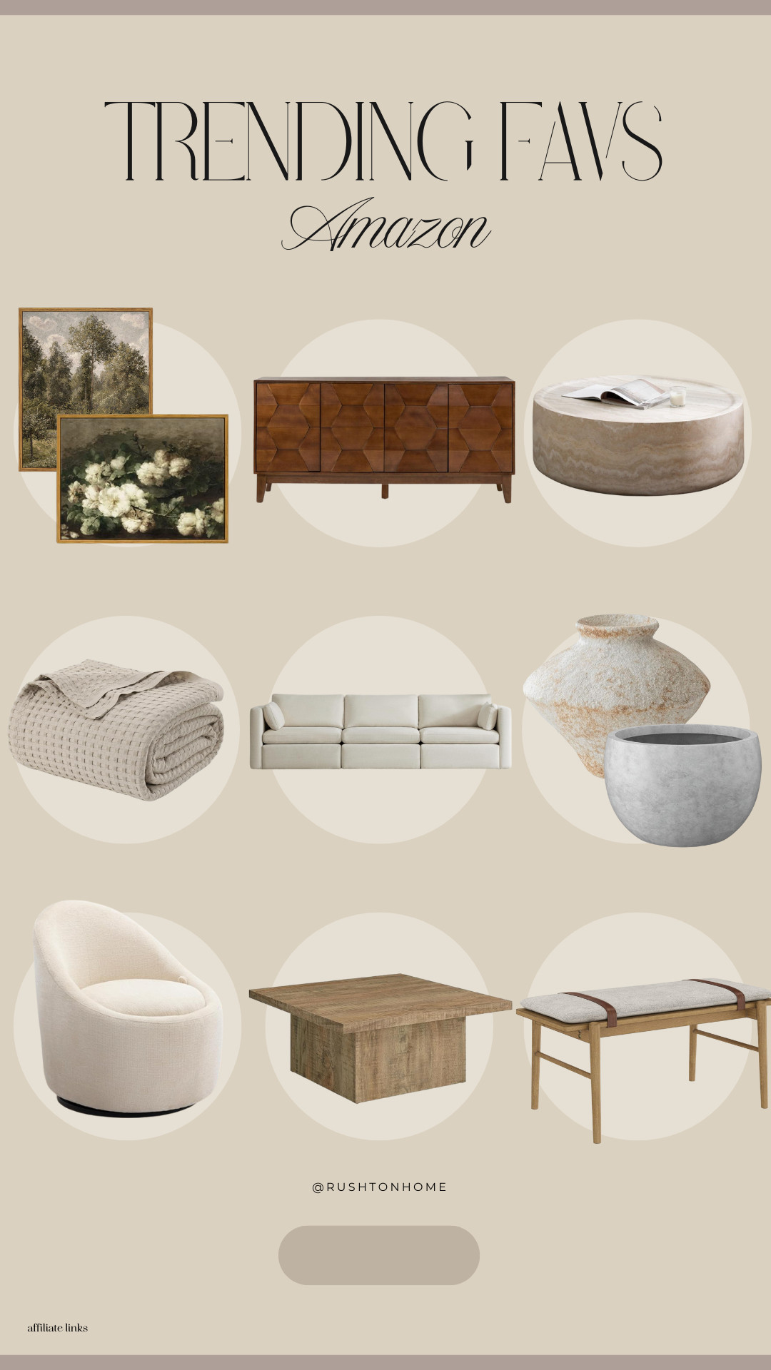 Trending Home Favs on Amazon, trending amazon home decor 2025, amazon aesthetic home finds, modern organic home favorites amazon, viral amazon home pieces, influencer amazon home picks, amazon decor must haves, mood board 

 #LTKHome #LTKStyleTip