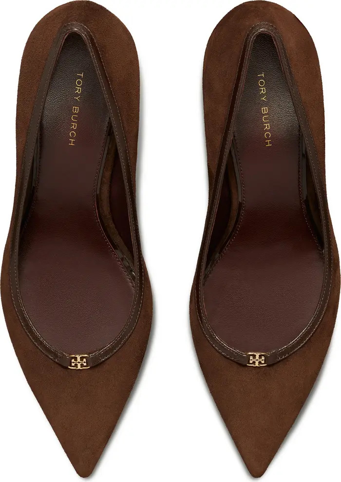 Tory Burch Double T Buckle Pointed Toe Pump (Women) | Nordstrom | Nordstrom