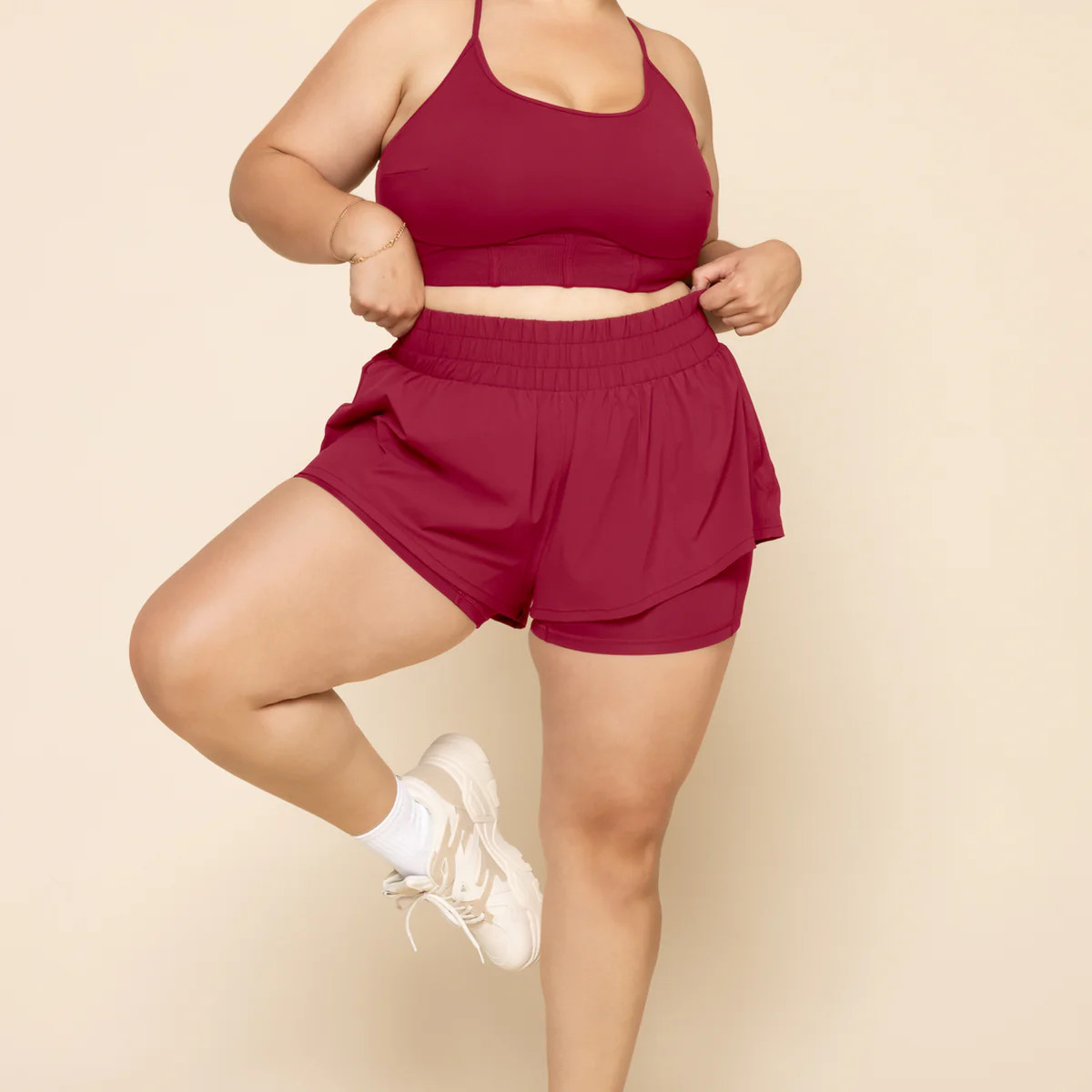 High Waisted Supershort™ - Ruby | POPFLEX