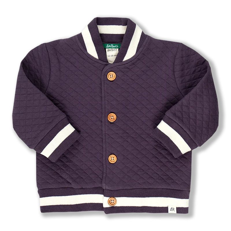 Boysenberry Quilted Bomber Jacket | Little Road Co.