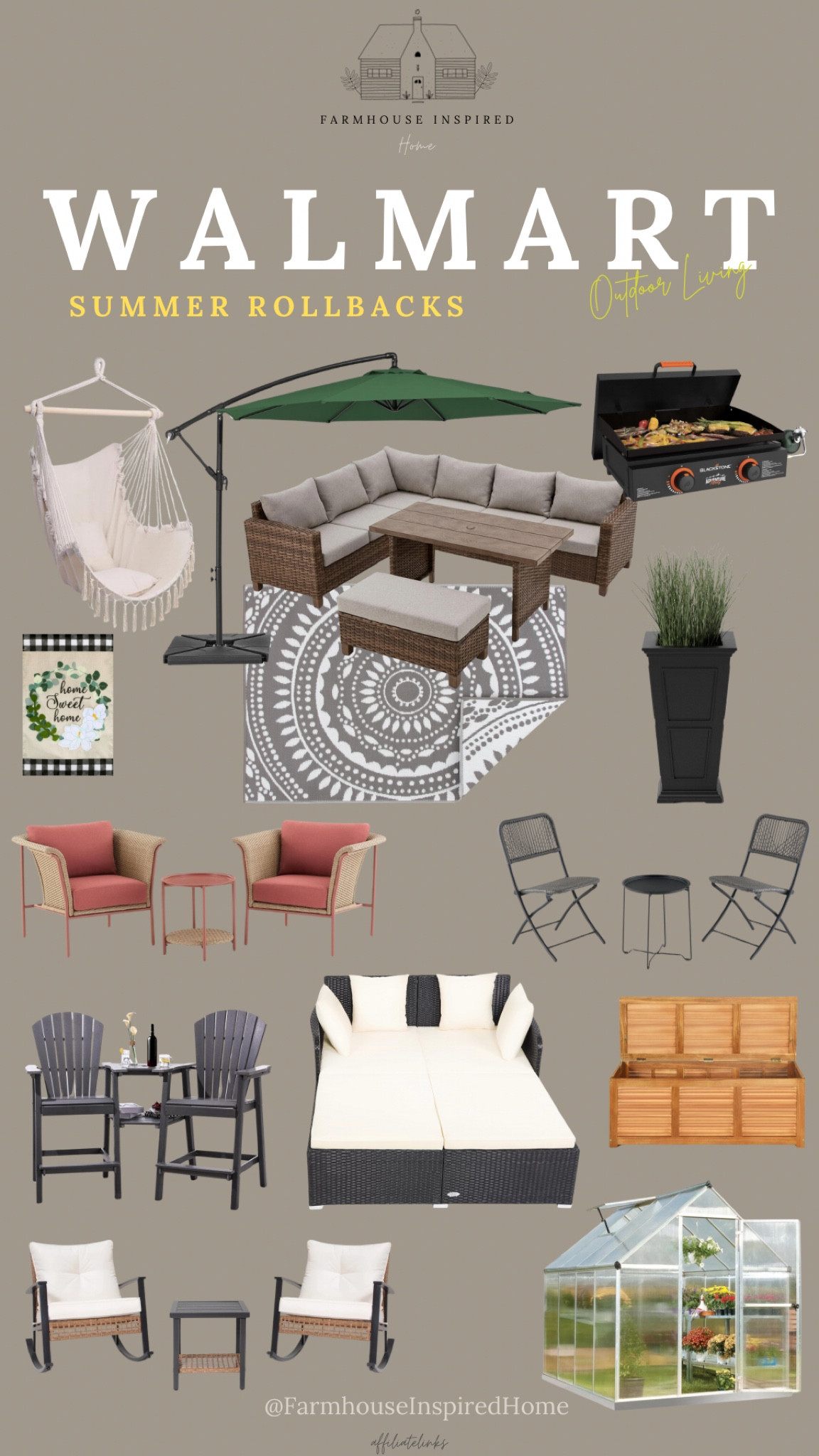 Shop the Summer Roll Backs from Walmart for your Outdoor Living and Entertainment! Get Low prices on what you love! #summerrollback #walmartsale #walmartoutdoor #outdoordecor #summerliving #outdoorentertainment 

#LTKSummerSales #LTKHome #LTKSaleAlert