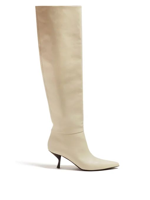 Bourgeoise knee-high leather boots | The Row | Matches (US)