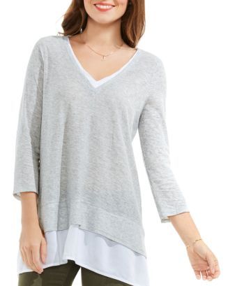 Mixed Media Top | Bloomingdale's (US)