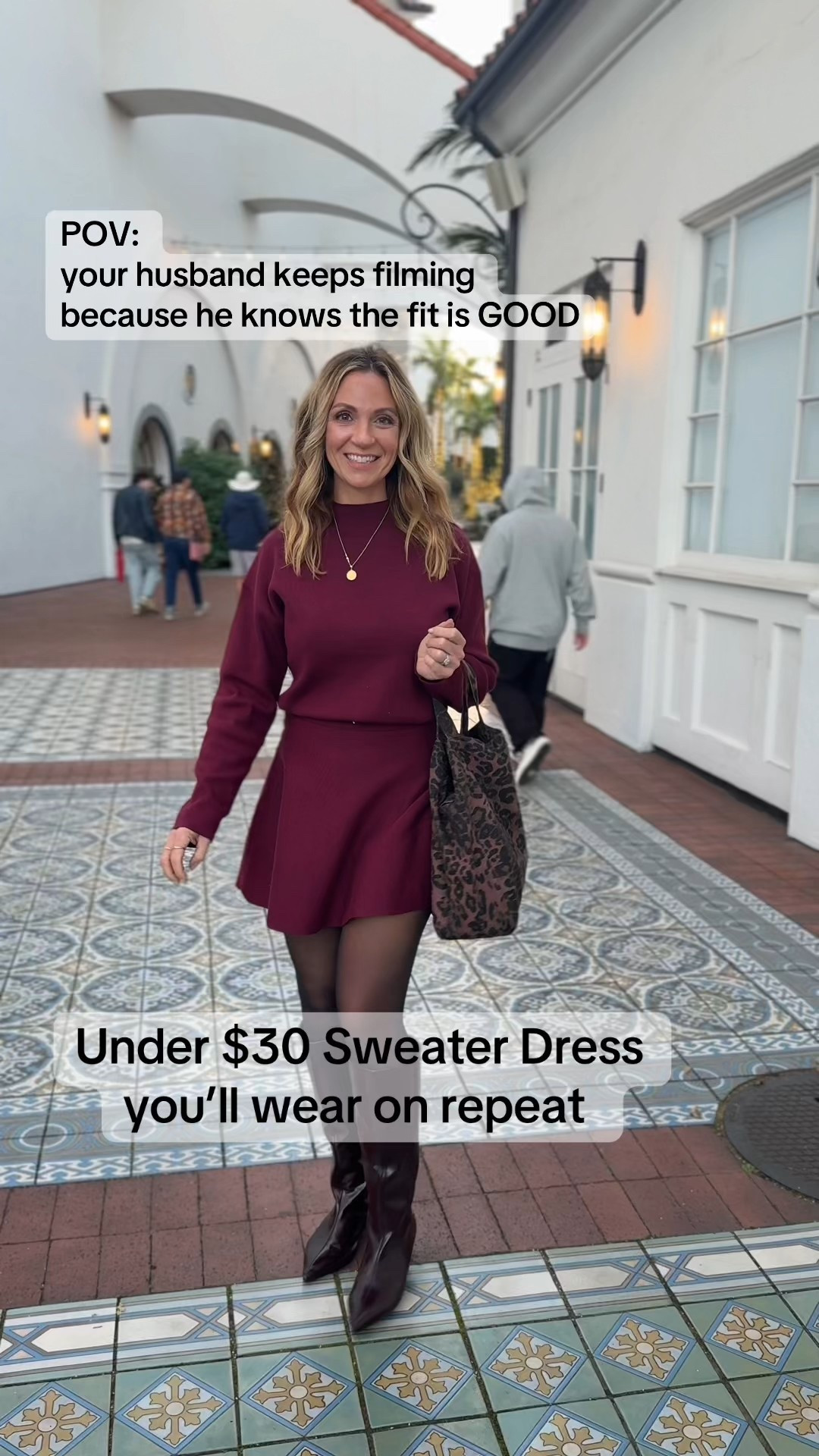 Easy holiday party outfit 🎄✨
This burgundy sweater dress is under $25, incredibly soft, stretchy, and so flattering with knee-high boots. Comes in tons of colors and makes the perfect cozy-cute look for a holiday party, Christmas dinner, or winter date night. Linking everything for you!







#holidaypartyoutfit
#holidayoutfitideas
#sweaterdressstyle
#winteroutfitinspo
#festivefashion
#holidaystyle
#LTKholiday
#ltkfashion
#ltkoutfitinspo
#winterstyle
#ltkholiday
#giftguide
#LTKUnder50Finds
#everdaystyle
#seasonalstyle


#LTKootd #LTKGiftGuide #LTKFindsUnder100