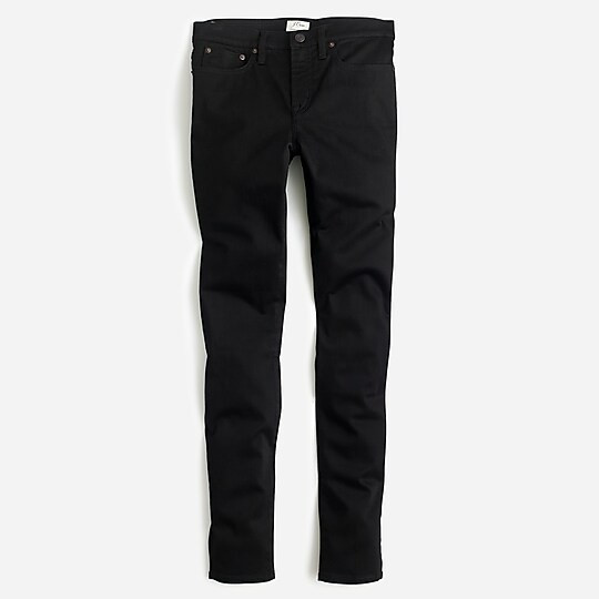 8" stretchy toothpick jean in true black | J. Crew US