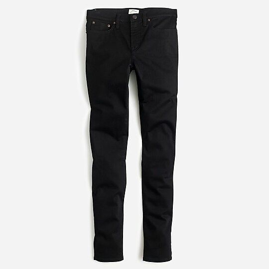 8" stretchy toothpick jean in true black | J.Crew US