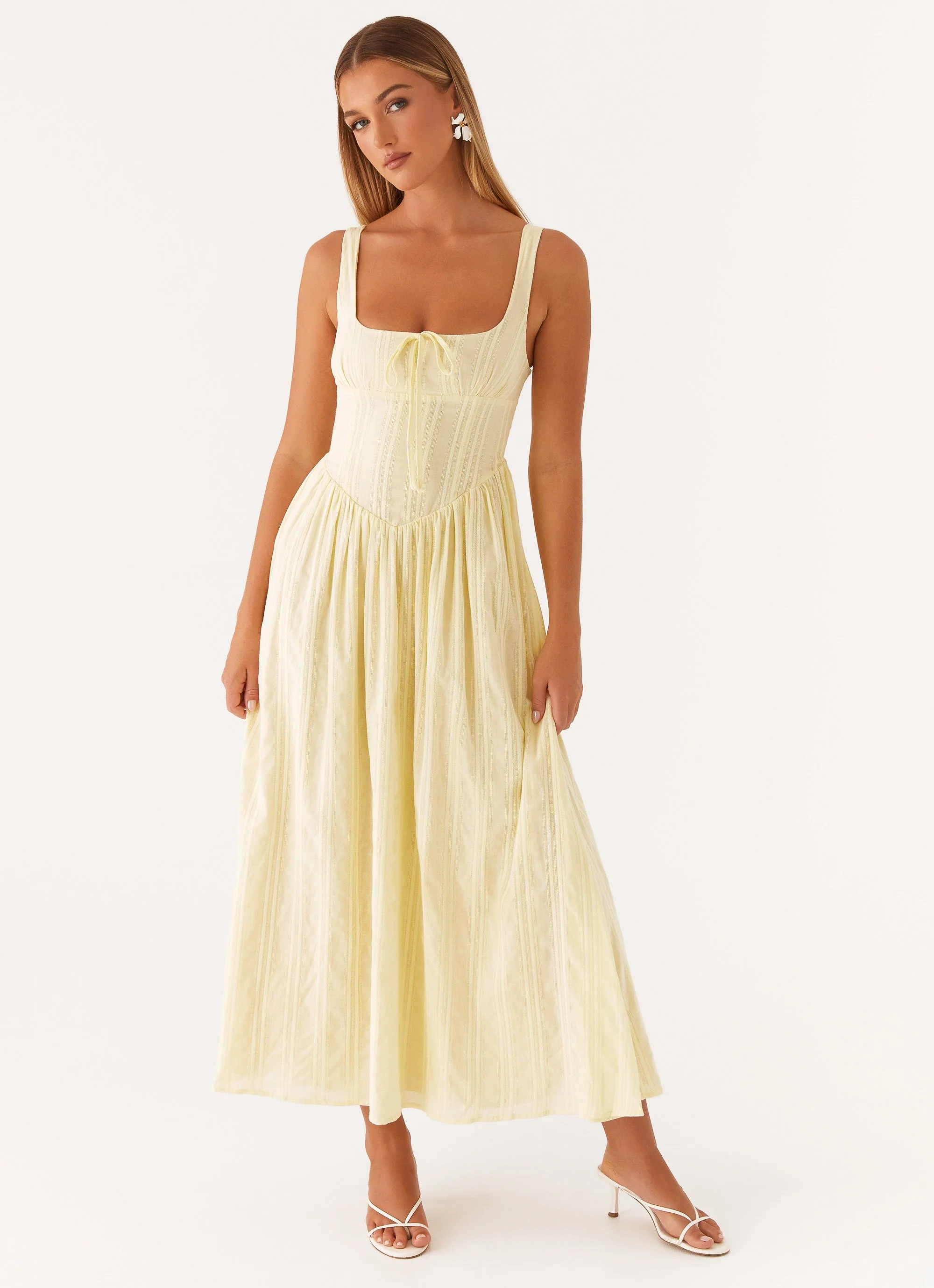 Pascuelle Midi Dress - Yellow | Peppermayo (Global)