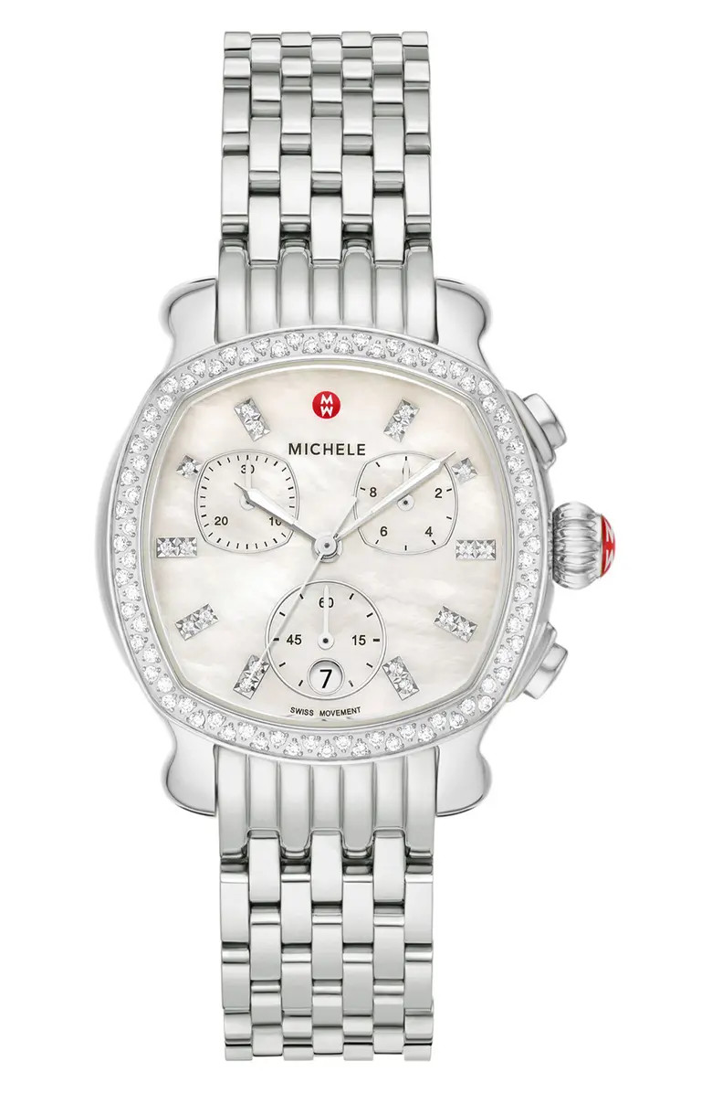 Lilou Diamond Chronograph Bracelet Watch, 34mm | Nordstrom