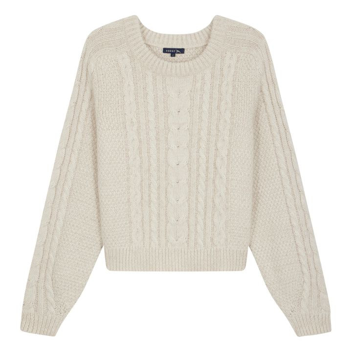 Wando wool jumper | Ecru | Smallable