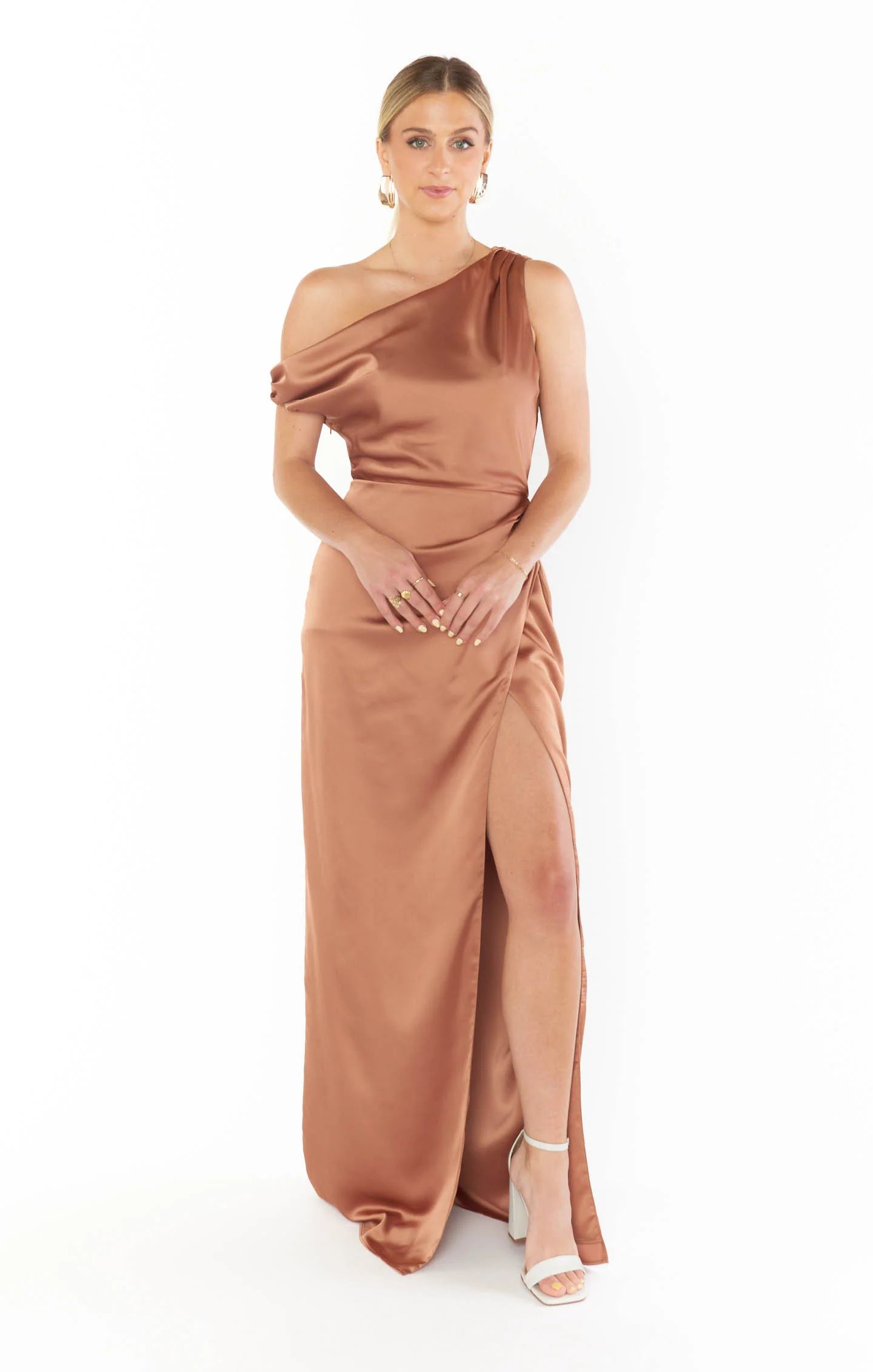 Jodie Dress ~ Copper Luxe Satin | Show Me Your Mumu