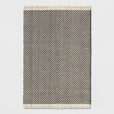 Black/White Chevron Woven Area Rug - Project 62™ | Target