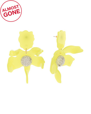 Crystal Lily Earrings | TJ Maxx