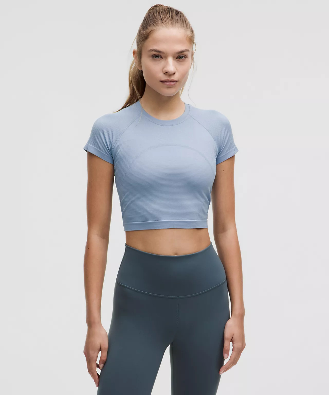 Swiftly Tech Cropped Short-Sleeve Shirt 2.0 | Women's Short Sleeve Shirts & Tee's | lululemon | Lululemon (US)