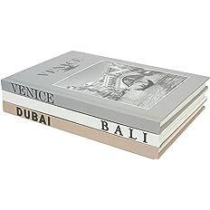 Set of 3 Decorative Books for Home Decor - Coffee Table Decoration Books - Best Display Books - B... | Amazon (US)