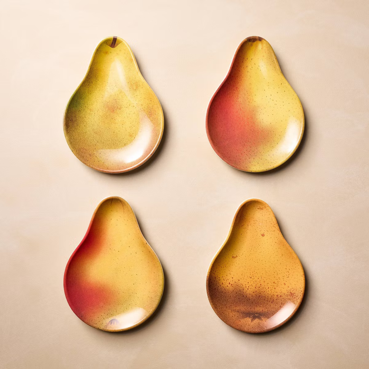 4pk 9"x7" Melamine Pear Shaped Dessert Plates - John Derian for Target | Target
