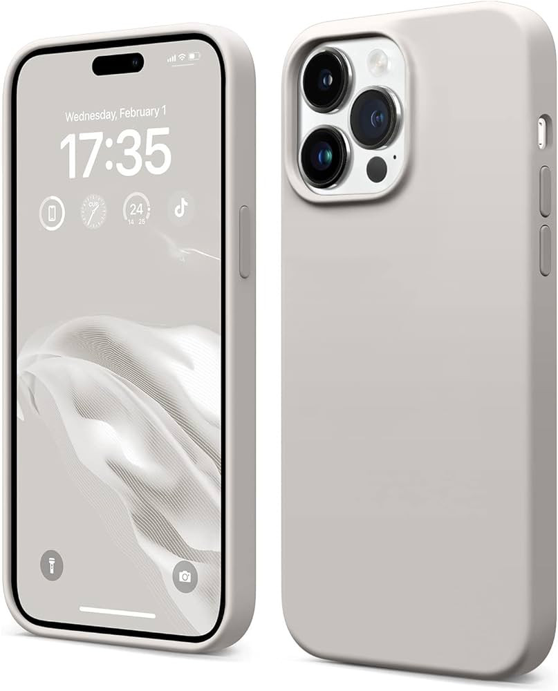 AOTESIER iPhone 14 Pro case 6.1 inch,[Silicone Ultra Slim Thin Series] Soft Liquid Silicone Rubber F | Amazon (US)