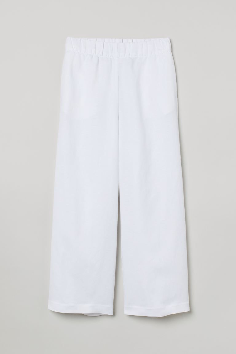 Linen-blend Crop Pants | H&M (US)