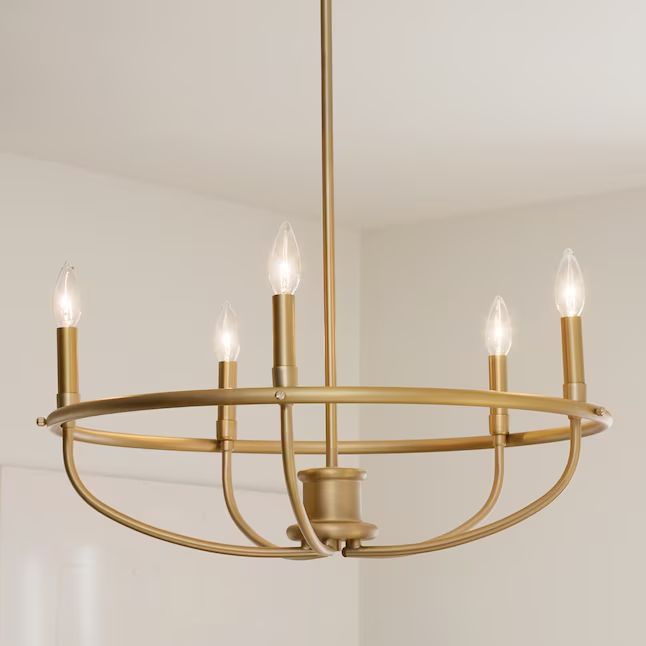 Kichler Bethel 5-Light Classic Bronze Modern/Contemporary Dry rated Chandelier | Lowe's