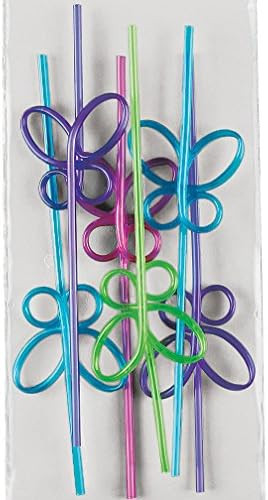 Butterfly Shaped Crazy Straws - Bulk set of 36 - Can be reused - Party Supplies | Amazon (US)