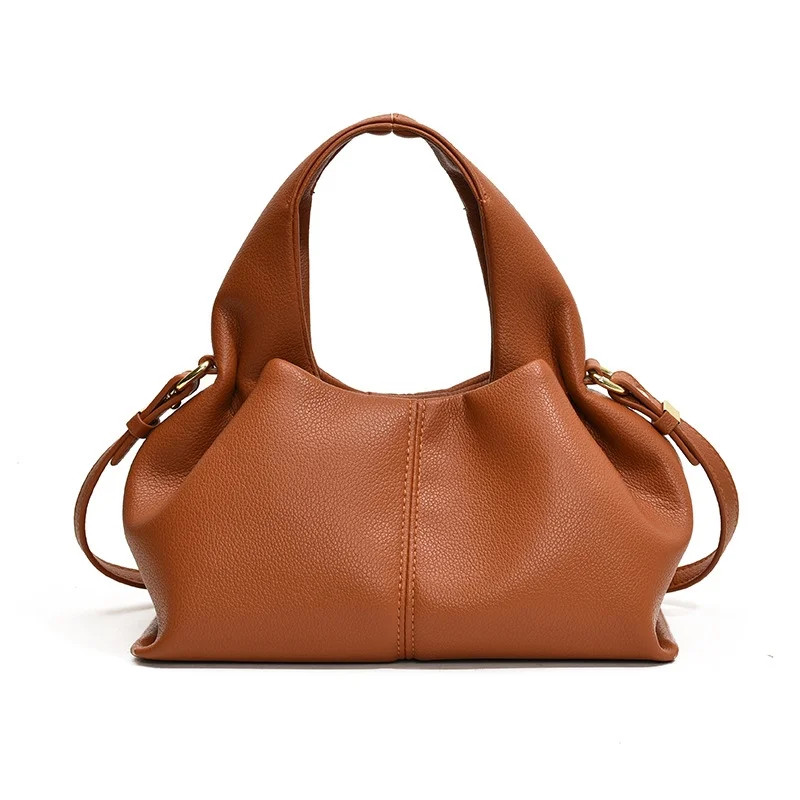 Cloud Ruffle Shape Handheld Shoulder Crossbody Bag French Style Lunch Box Purse for Women Novelty crossbody bags Versatile Daily Bag in Black - Walmart.com | Walmart (US)