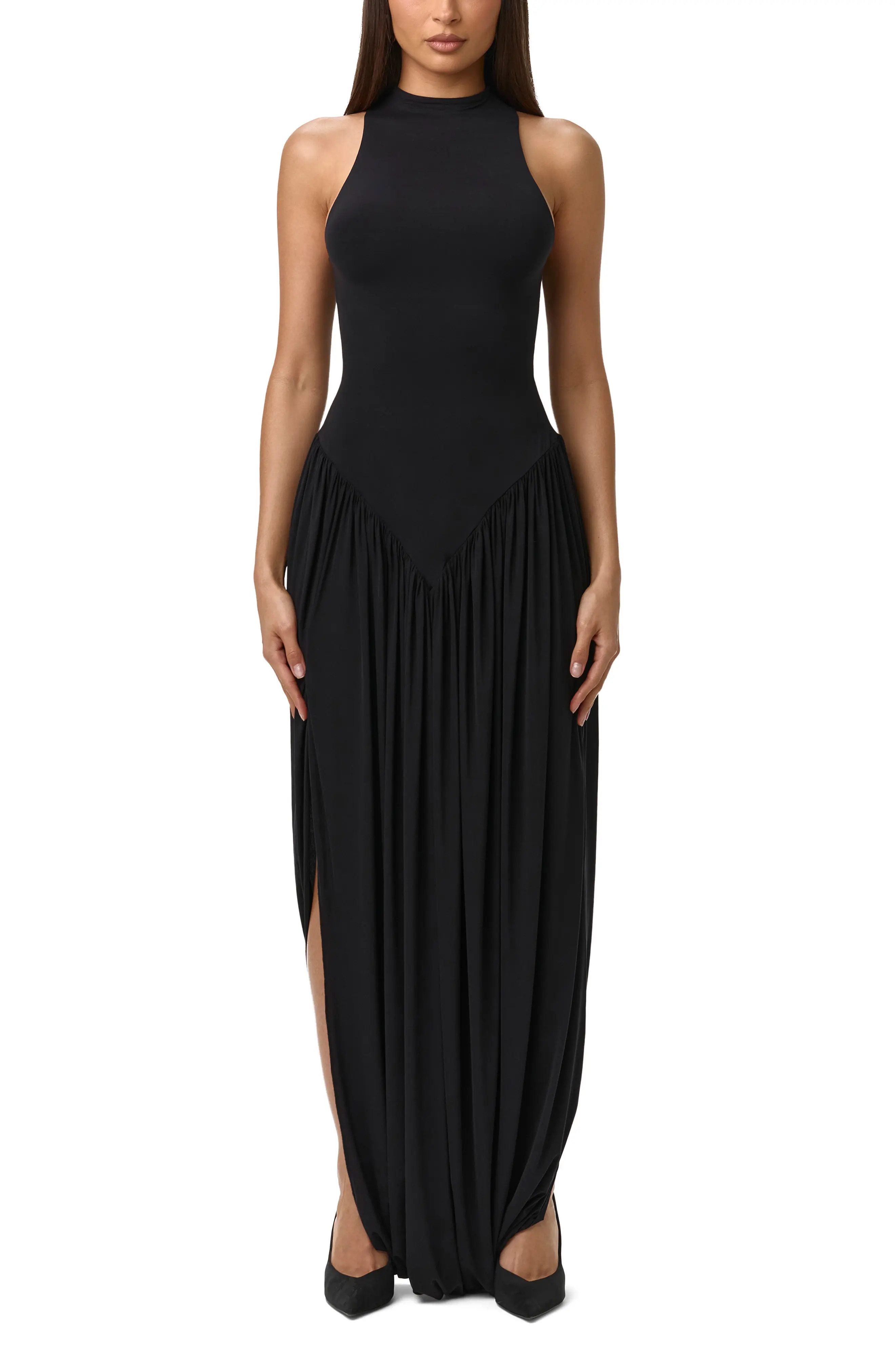 Sleeveless Mock Neck Maxi Dress (Women) | Nordstrom | Nordstrom