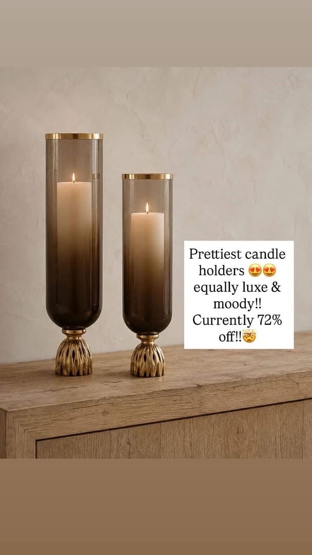 Prettiest candle holders
equally luxe & moody!!
Currently 72% off!!