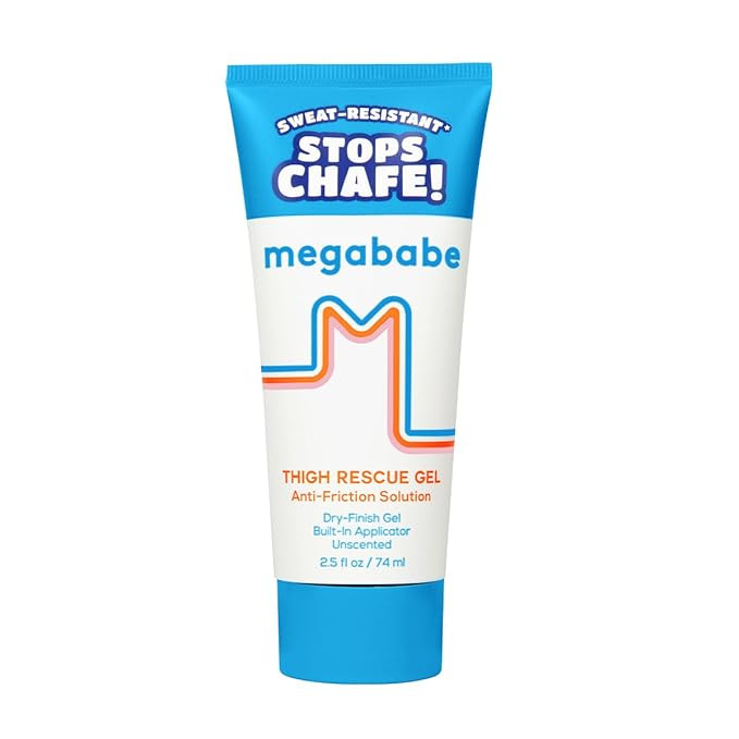 Megababe Thigh Rescue Gel | Clear Anti-Friction Barrier for Chafing | Sweat-Resistant | No-Mess A... | Amazon (US)