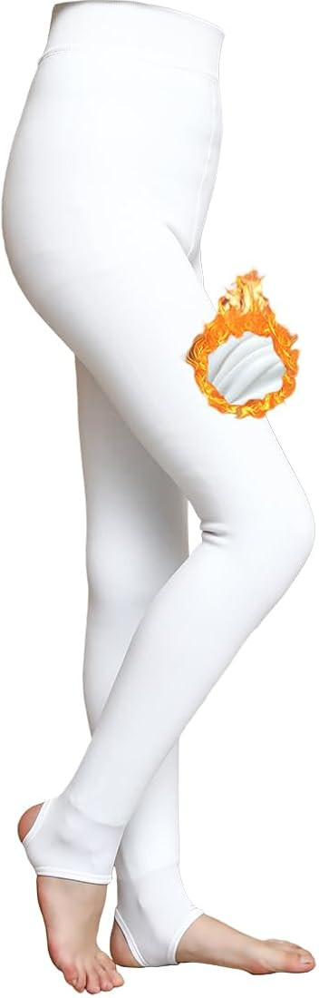 Girls' Fleece Lined Tights High Waist Winter Warm Stretchy Leggings for Kids | Amazon (US)