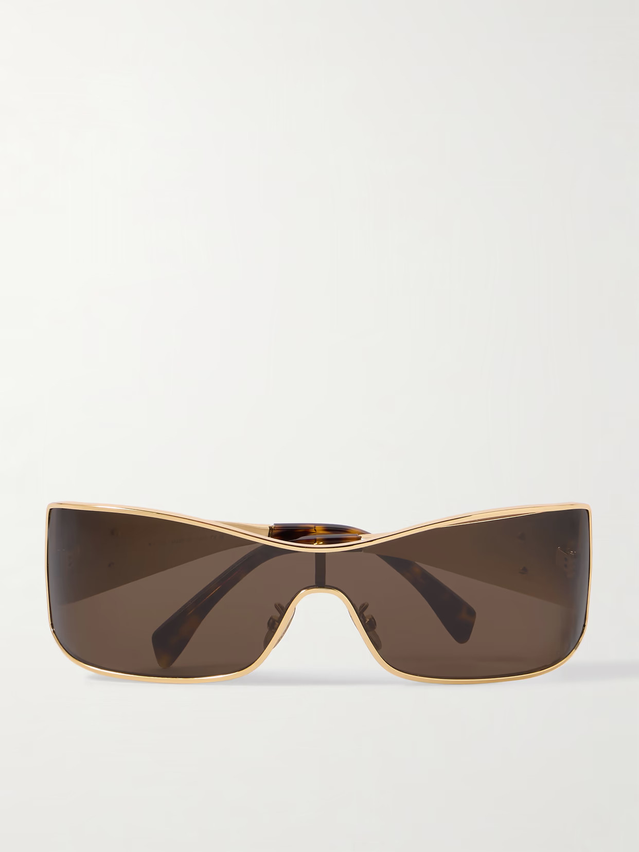 CELINE Eyewear - Rectangular-frame Gold-tone Sunglasses - One size | NET-A-PORTER (US)