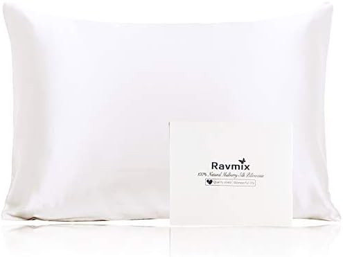 Ravmix Silk Pillowcase for Hair and Skin 21 Momme with Hidden Zipper, Both Sides 100% Mulberry Si... | Amazon (US)
