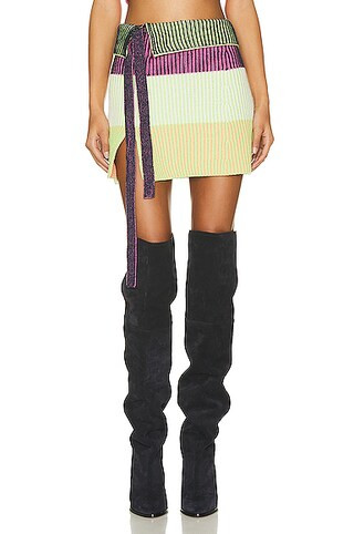 Ivana Wrap Mini Skirt | FWRD 