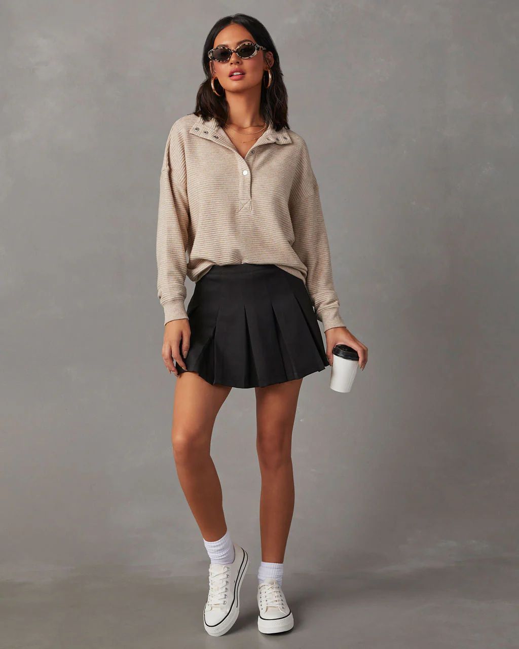 Kinsleigh Collared Pullover Sweater | VICI Collection