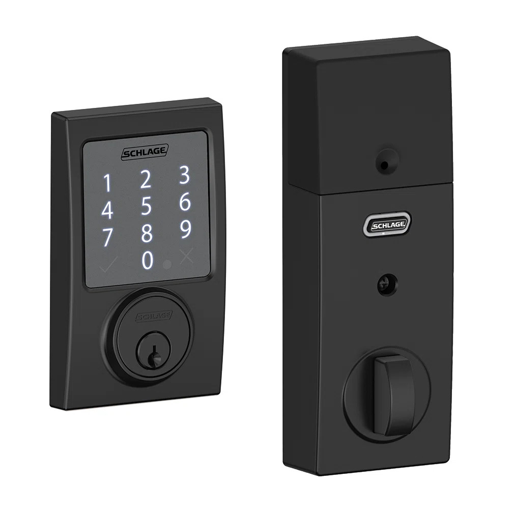 Escutcheon Single Cylinder Electronic Deadbolt with Bluetooth Capability | Wayfair North America
