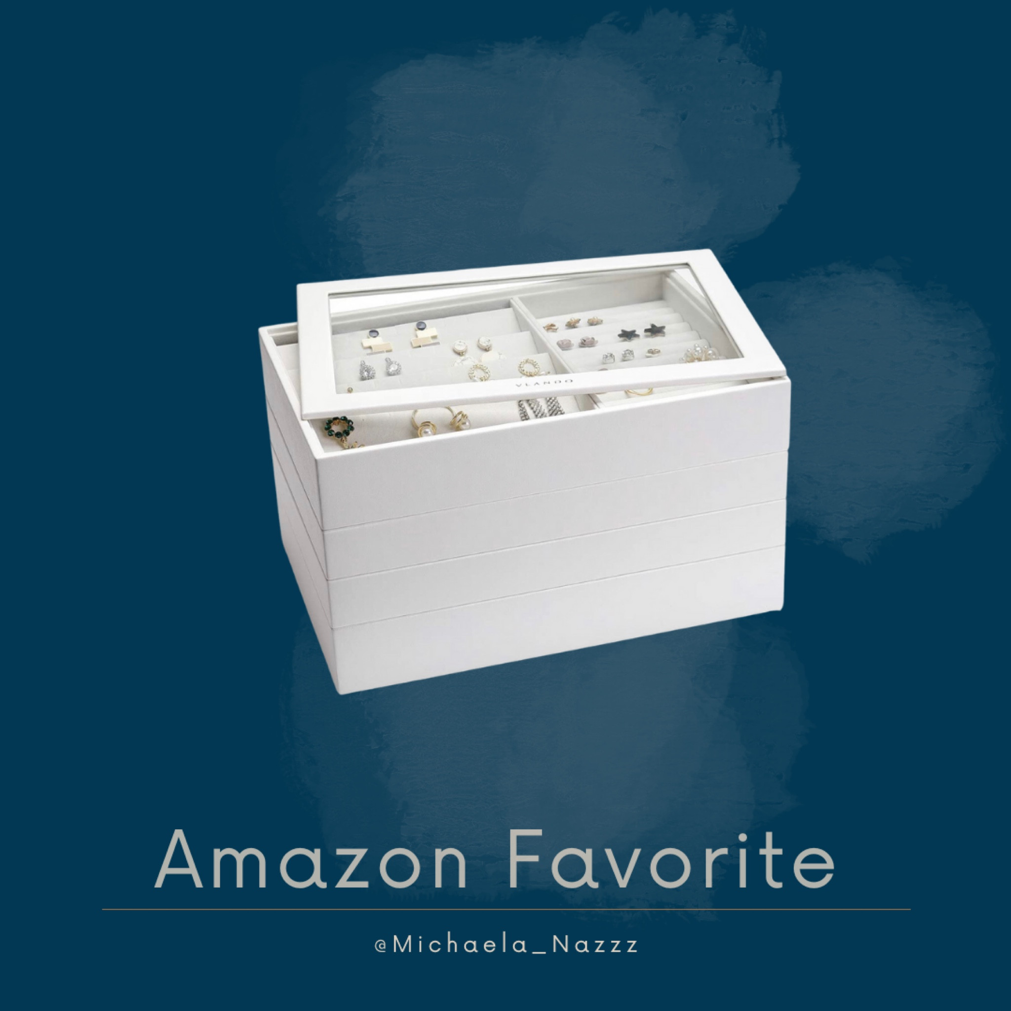 All in one jewelry box! Can add more layers as needed, see link for more options. Holds everything, I have had this for 1.5 years now and love it. 

#LTKhome #LTKFind #LTKstyletip