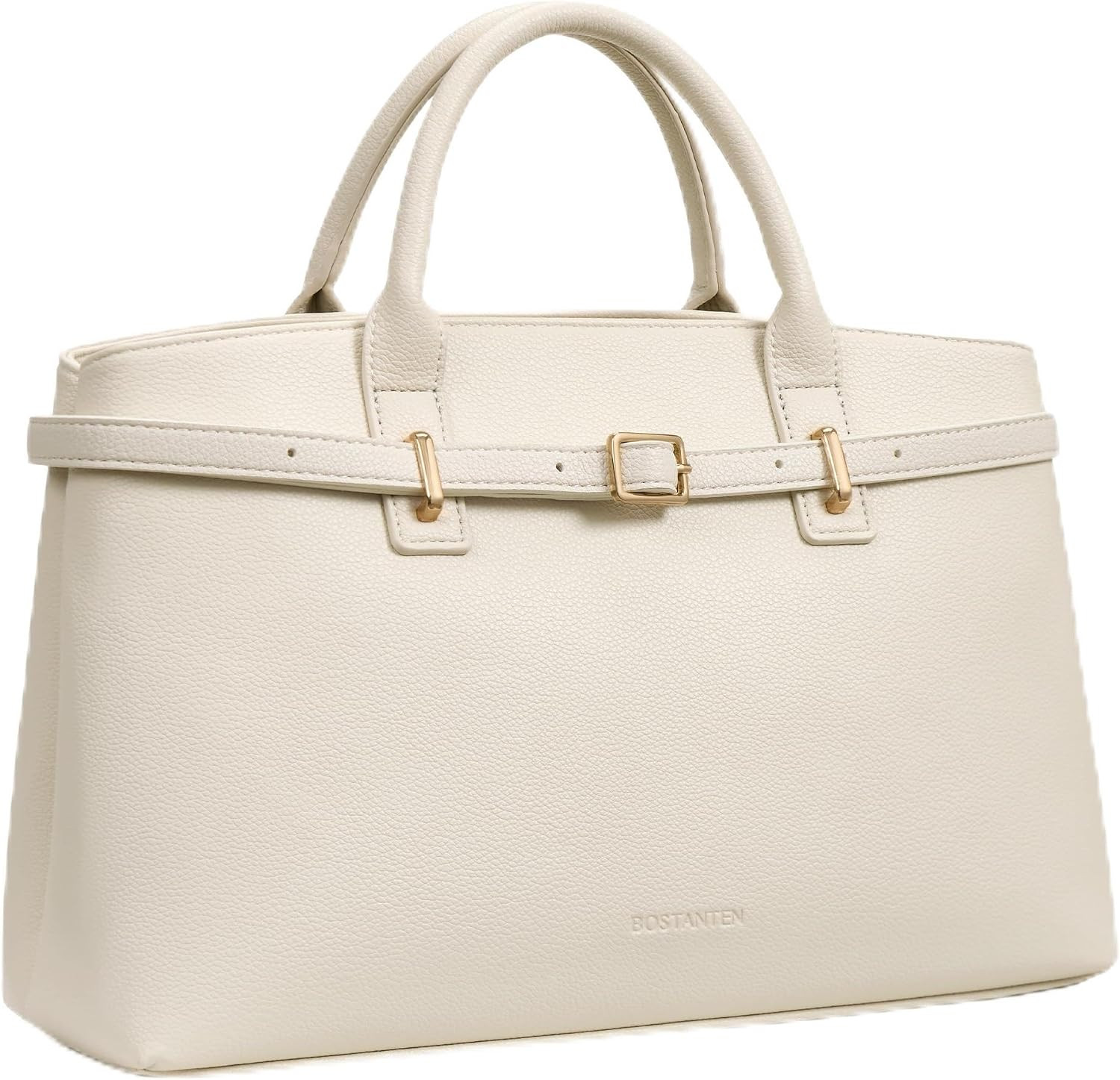 BOSTANTEN Soft Structured Satchel Bag for Women Medium Work Tote Handbag | Amazon (US)