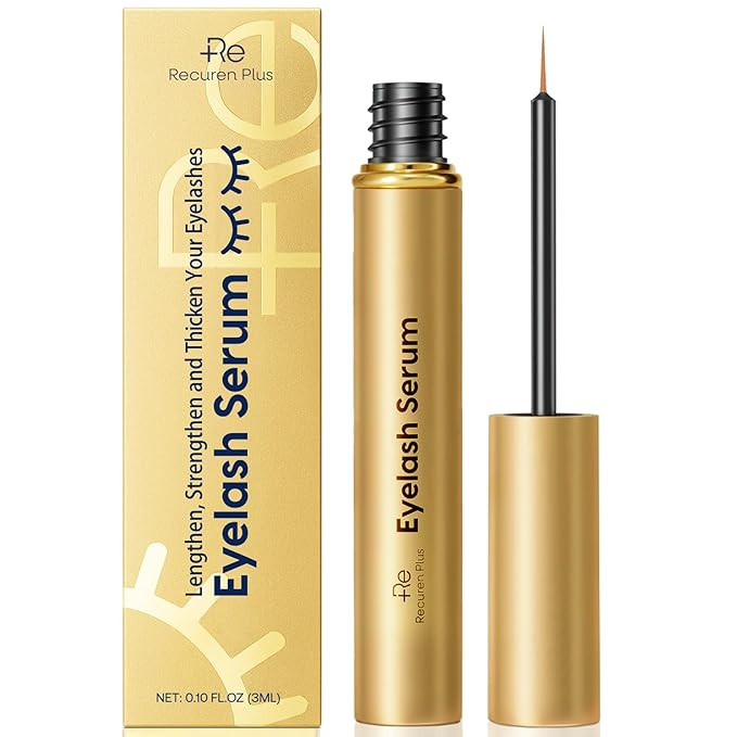Premium Eyelash Growth Serum: Advanced Vegan Formula for Longer Thicker Lashes – Natural Safe I... | Amazon (US)
