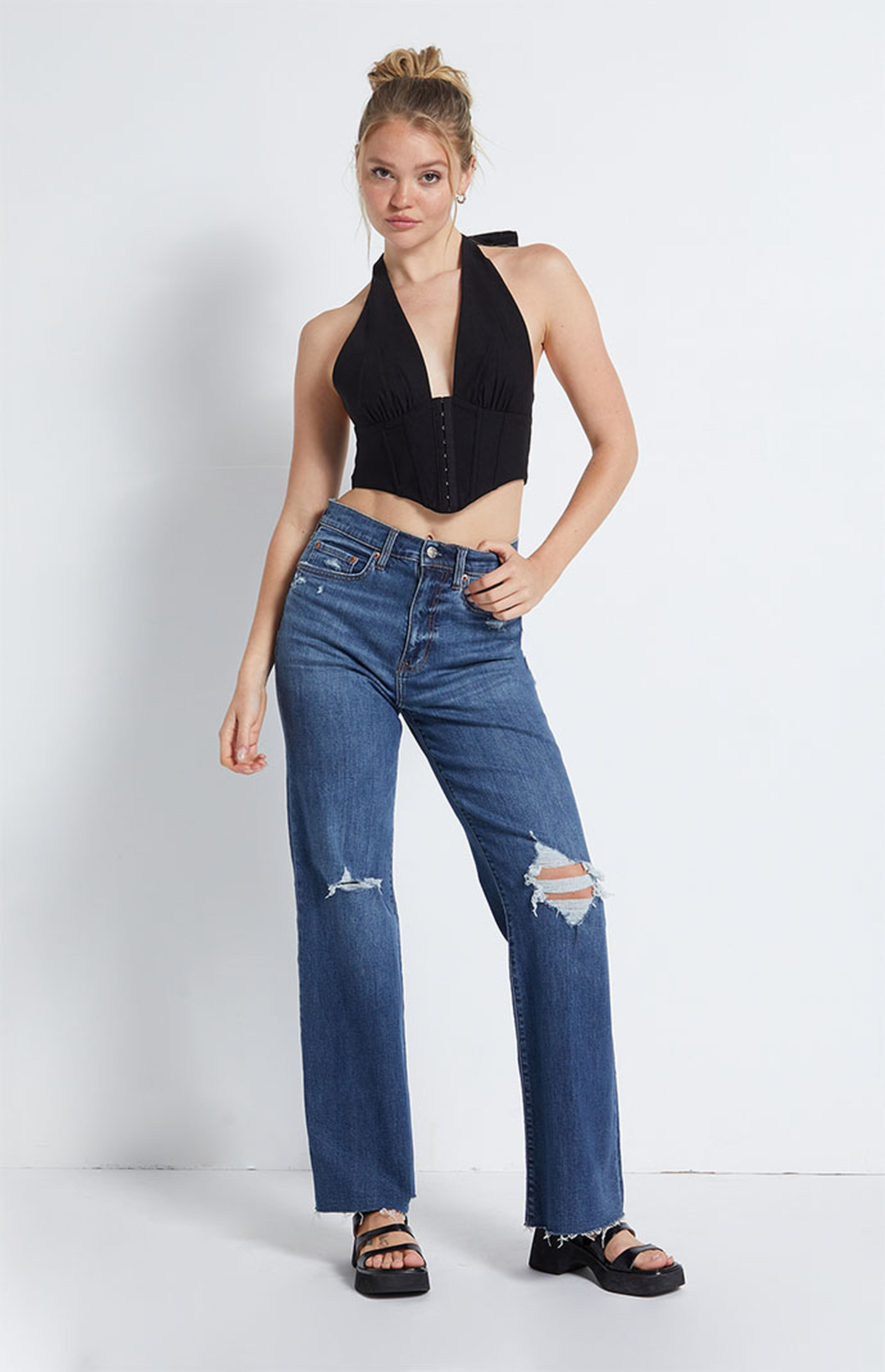 Kendall & Kylie Hook-And-Eye Halter Top | PacSun