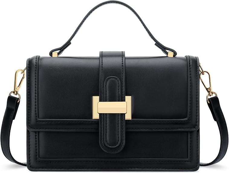 KKXIU Crossbody Bags for Women - Top Handle Purses for Lady, Leather Handbags Shoulder Clutch wit... | Amazon (US)