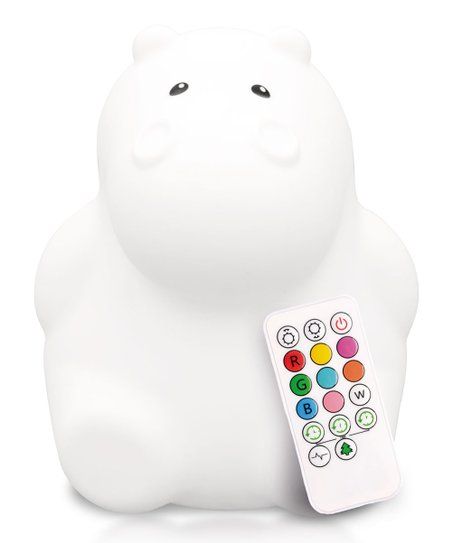 White Hippo Touch-Sensor Portable LED Night Light | Zulily