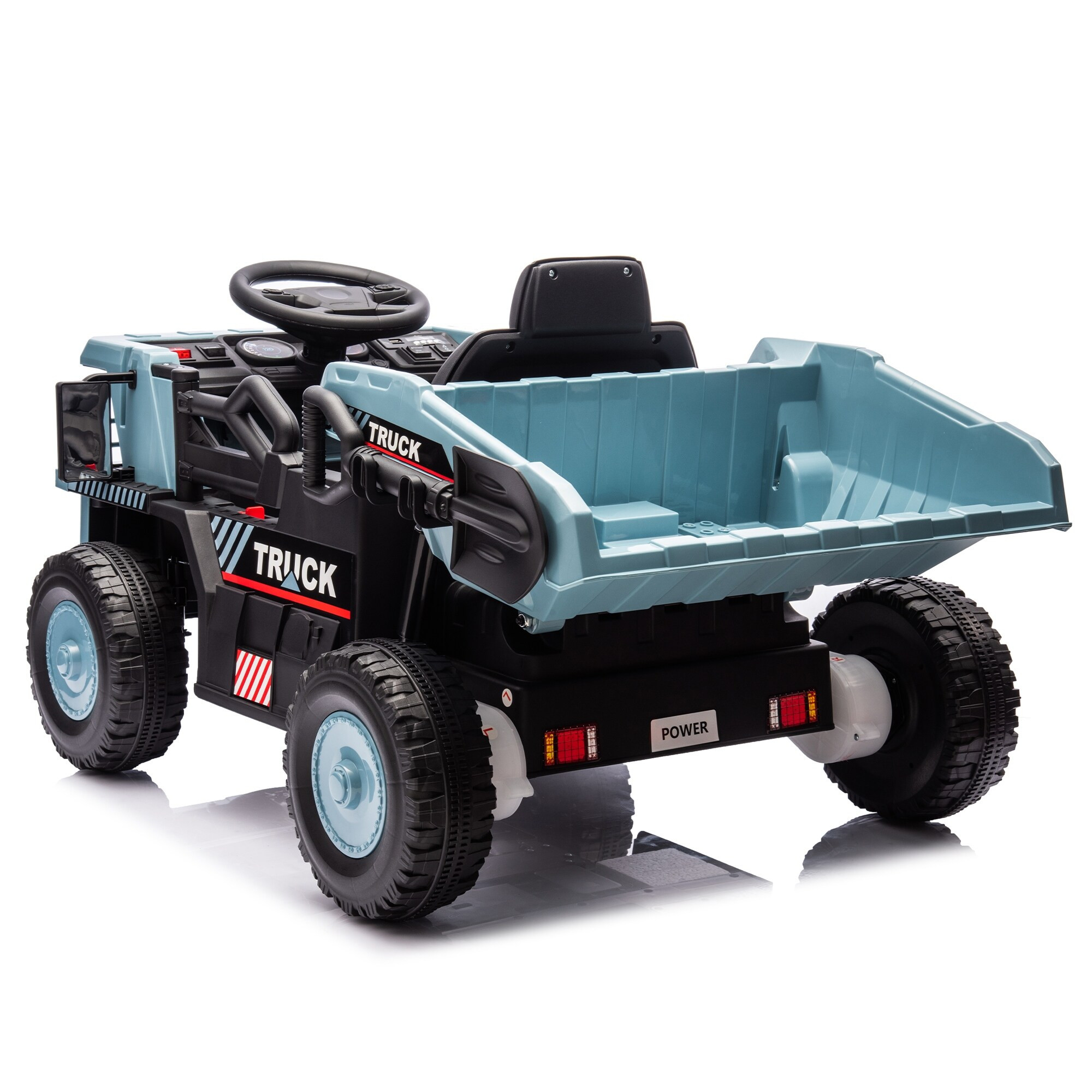 Remote Control Ride On Dump Truck for Kids, 12V Battery Powered, LED Lights, and Adjustable Speed Settings | Bed Bath & Beyond