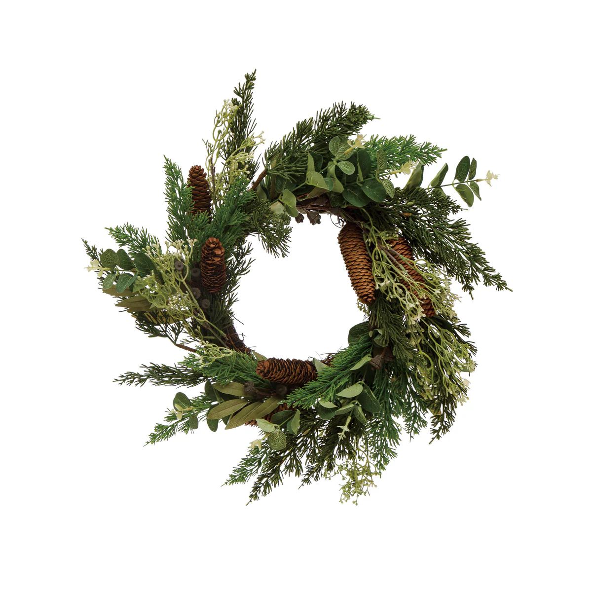 GREENERY & PINECONE WREATH | Cooper at Home