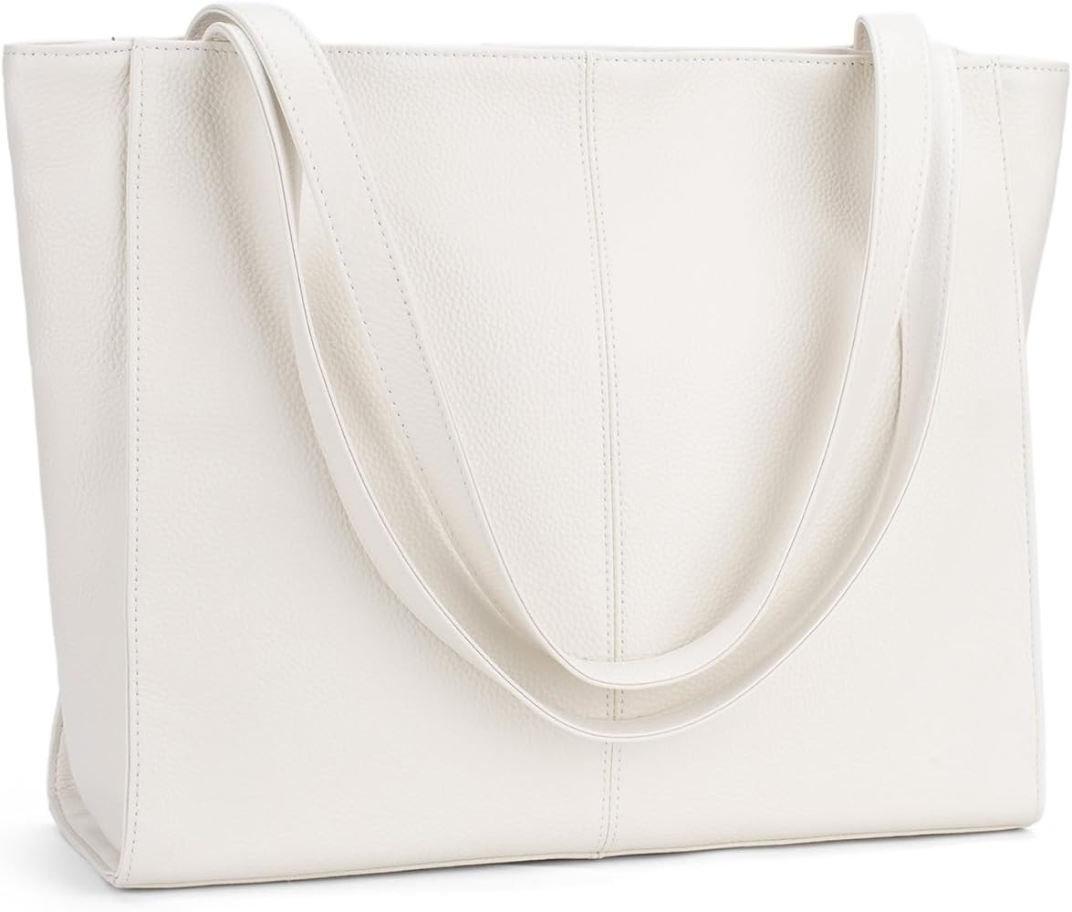 befen Genuine Leather Tote Bag for Women Work, Women's Leather Shoulder Bags Purses Satchel Handb... | Amazon (US)