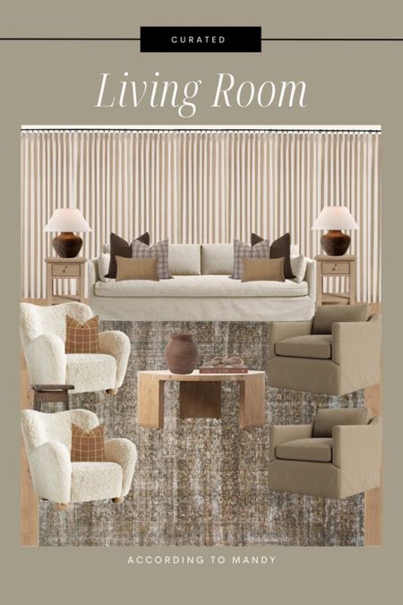 Living Room Mood Board

Home decor, inspo, side table, pillows, brown, plaid, couch, chair, lamps, rug, vase, coffee table, wood links, curtains, books

#LTKfindsunder100 #LTKfindsunder50 #LTKhome