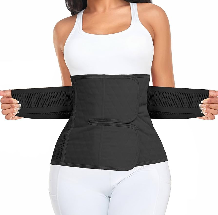 Postpartum Belly Band Support Recovery Wrap, Abdominal Binder Postpartum Essentials After Birth B... | Amazon (US)