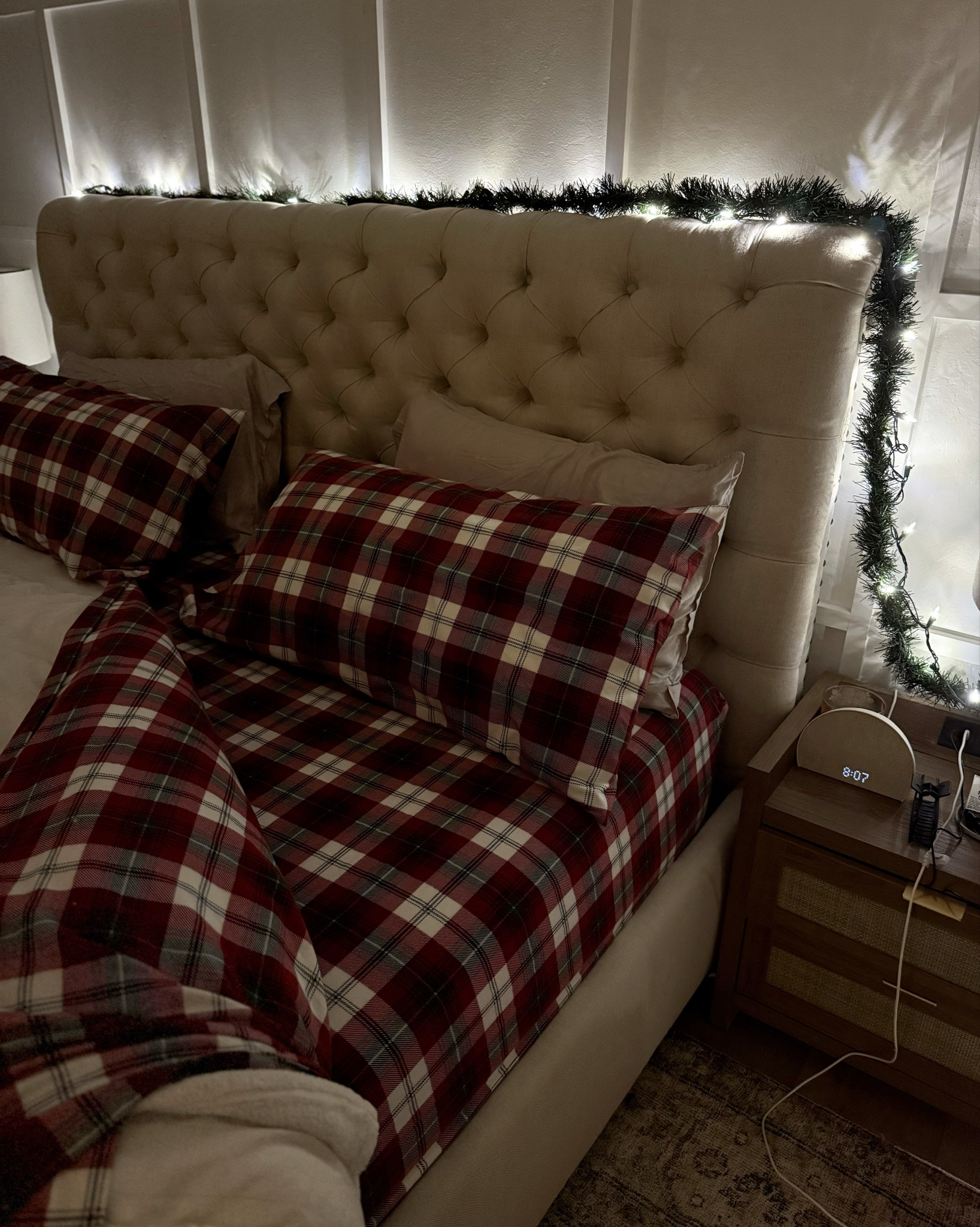 ✨ Cozy season, activated. ✨
These flannel plaid sheets from Target are pure holiday magic!! warm, soft, and giving all the cabin-in-the-woods vibes right from your own bed. 🎄🛏️
Laying in this right now staring at our bedrooms little Christmas tree, I am in heaven! 

Available now at Target — trust me, you’ll never want to get up. 😉
#TargetHome #CozyVibes #PlaidSeason #HolidayBedroom #FlannelSheets

#LTKHome #LTKHoliday