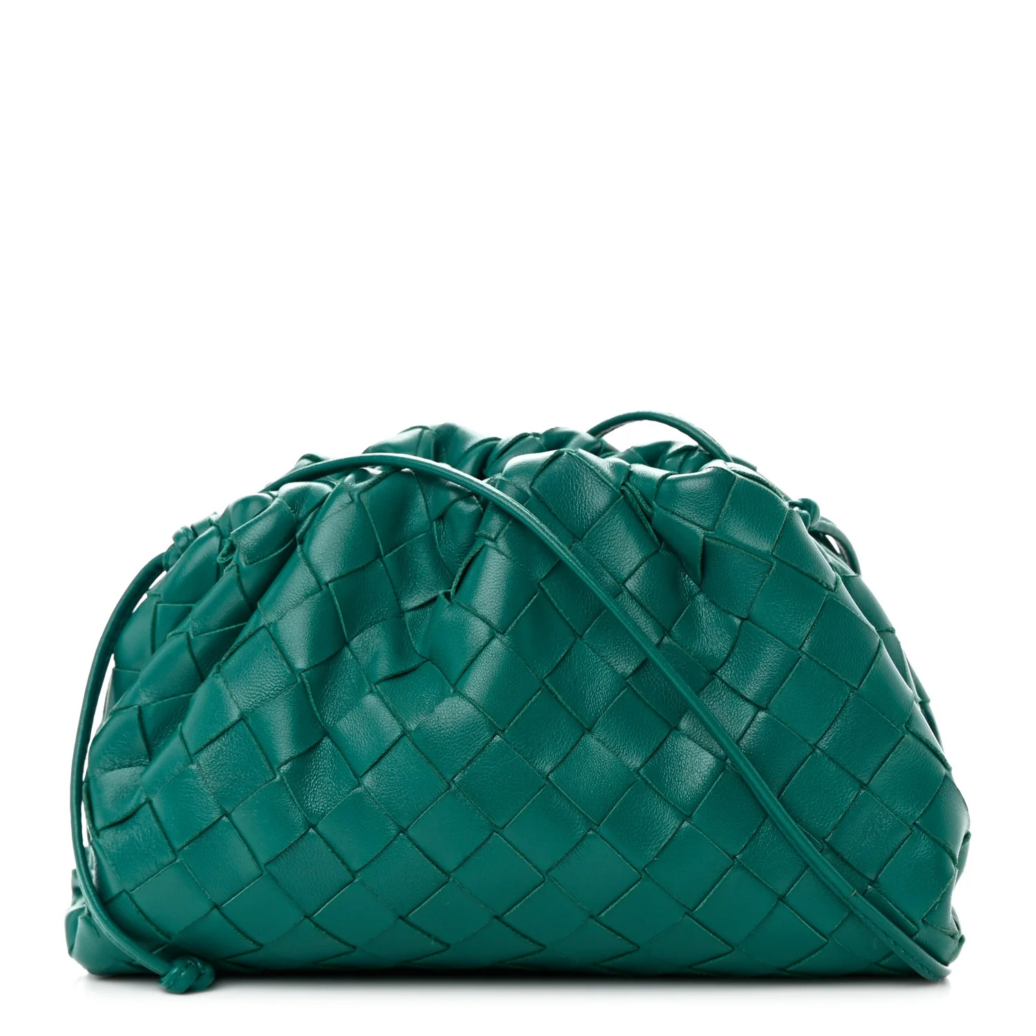 Nappa Intrecciato The Mini Pouch Mallard | FASHIONPHILE (US)